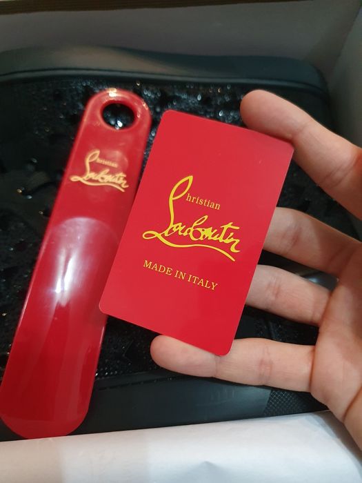 Christian Louboutin Black Sneakers Long Spikes