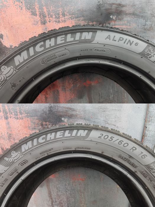 2бр. зимни гуми 205/60/16 Michelin Alpin 6
dot4721
6.7mm
Много добро с