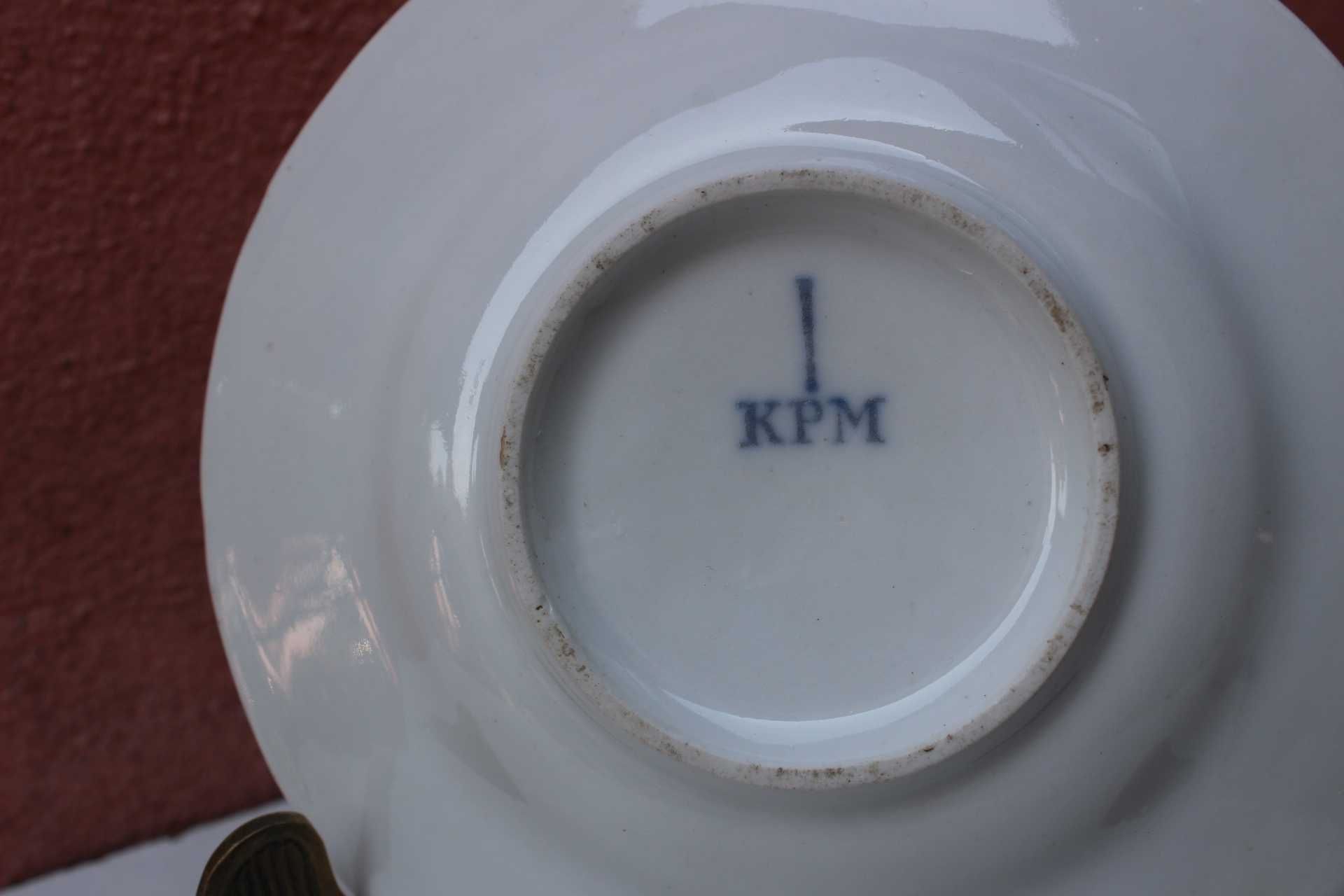 Set portelan ceai/cafea KPM, secol 19, Silezia - Germania