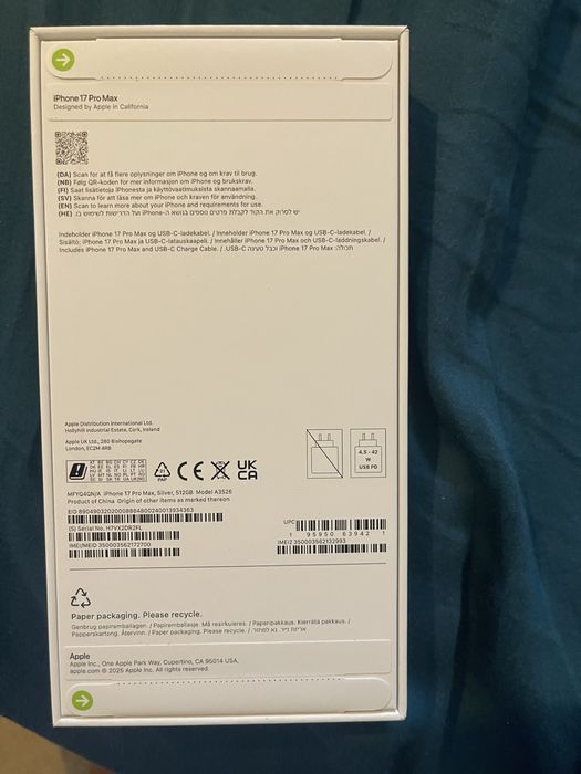 Vind iphone 17pro max si 17 pro noi noute de anglia