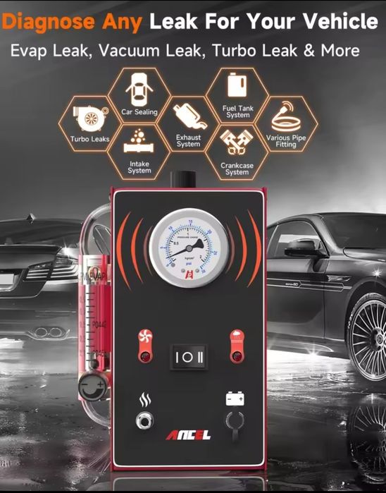 Tester de fum pentru diagnosticare auto ANCEL S300, tester de scurgeri