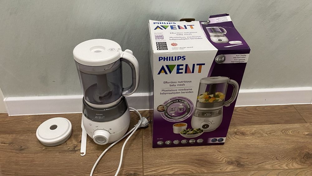 PHILIPS AVENT 4 в 1 уред за приготвяне на пара на бебешка храна/пюрета
