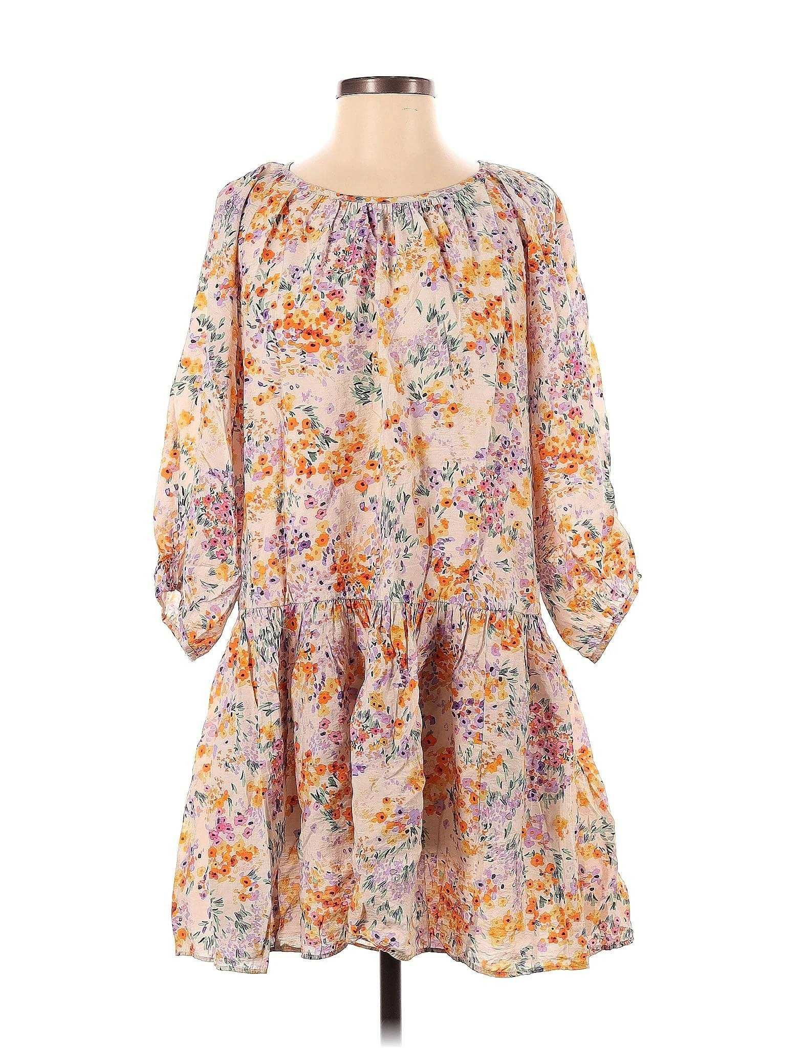 Цветен разкош лъхаща пролет дамска рокля H&M