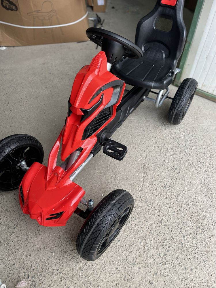 Kart cu pedale Go Kart Red