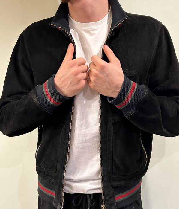 Оригинальная куртка Gucci (мужская, замшевая)