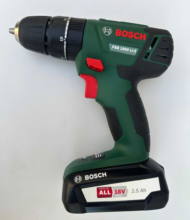 BOSCH PSB 1800 Li-2 - Ударен винтоверт 18V 2.5Ah като нов!