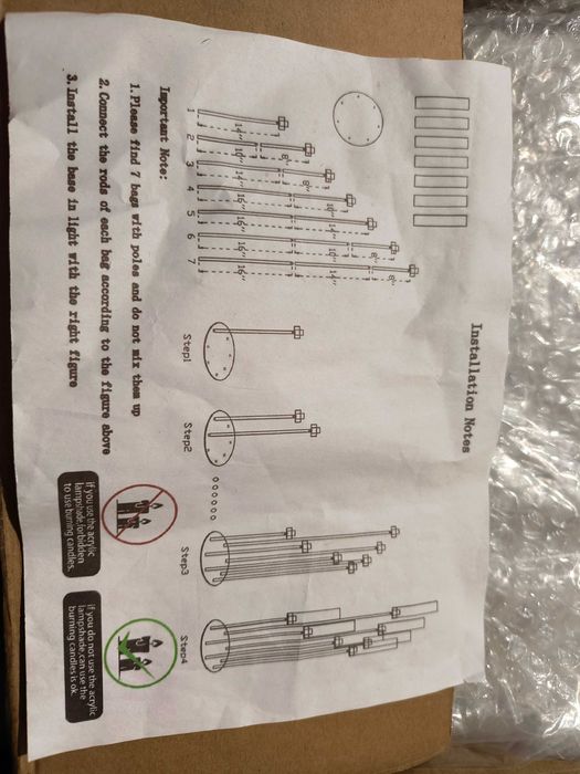 Vand lustra noua cu 7 becuri