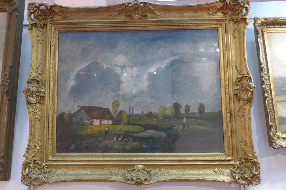 Béla Iványi–Grünwald (1867–1940) Scoala de la Baia Mare Ulei/ Panza