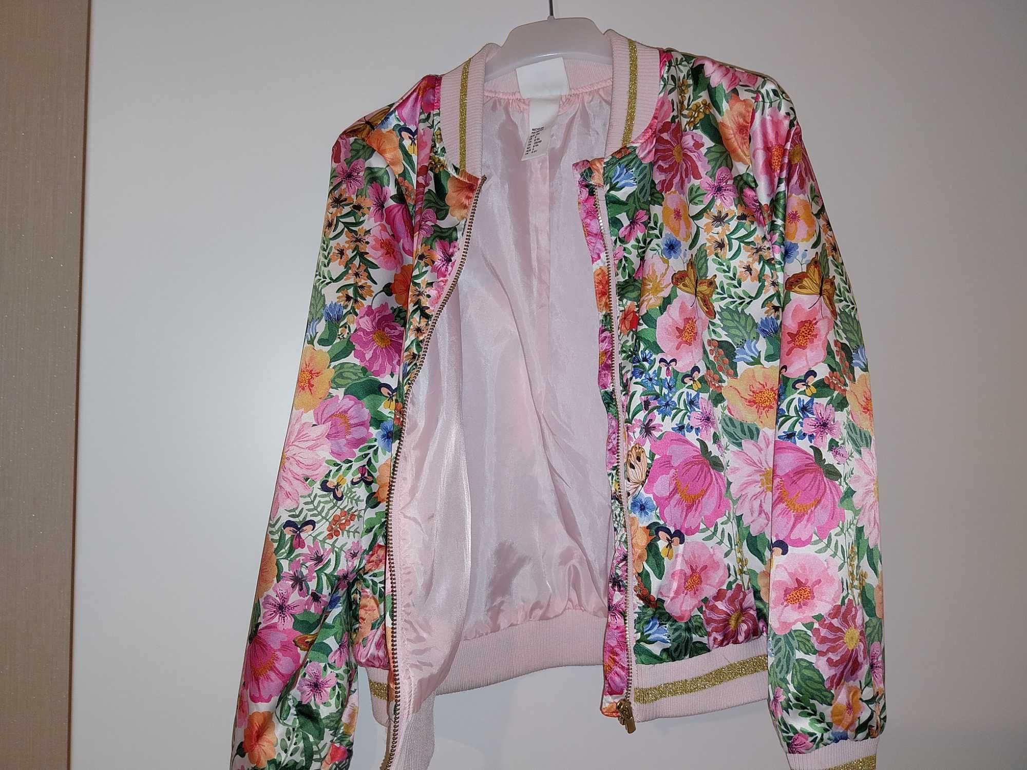Vind jacheta satin (colectia Angela McKay H&M), pentru fete 8-9 ani