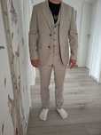 Costum de gala crem 3 piese