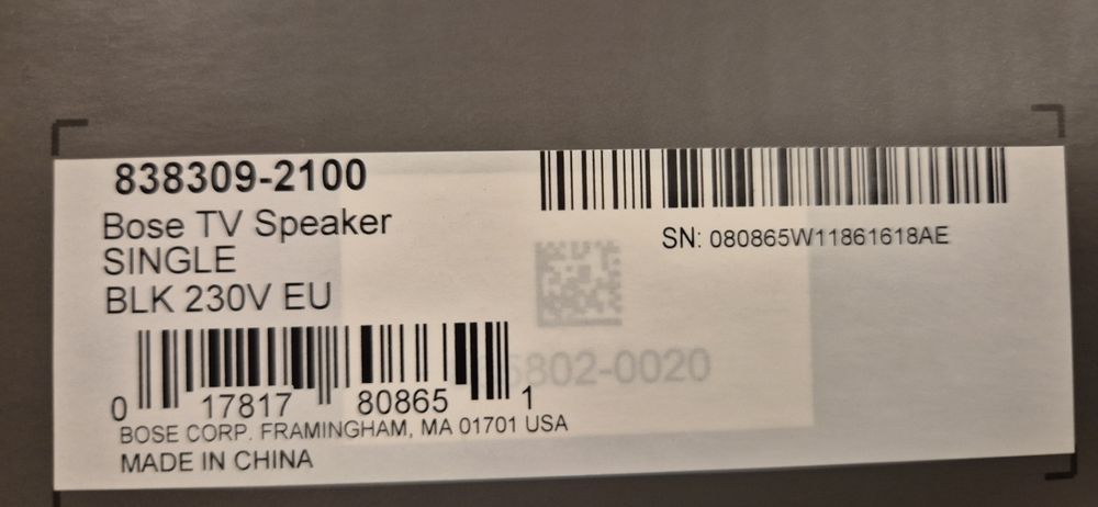 Soundbar Bose hdmi Arc Cec Bluetooth Streamer