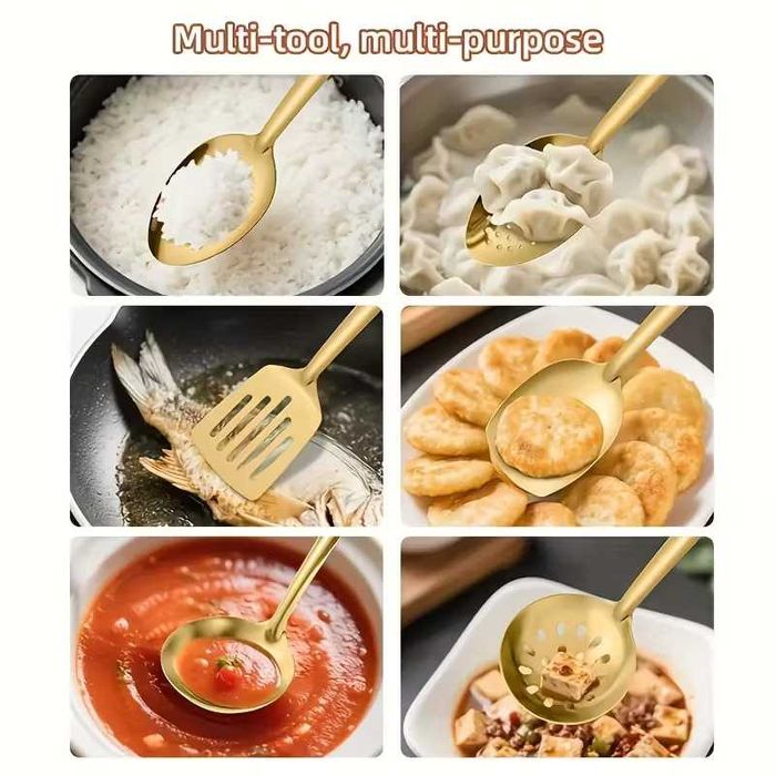 Позлатени кухненски прибори