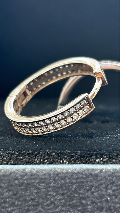 Сребърни обици-халки