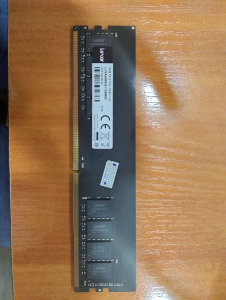RAM. Operativ xotira. Lexar 8GB DDR4. 2666 MGz.