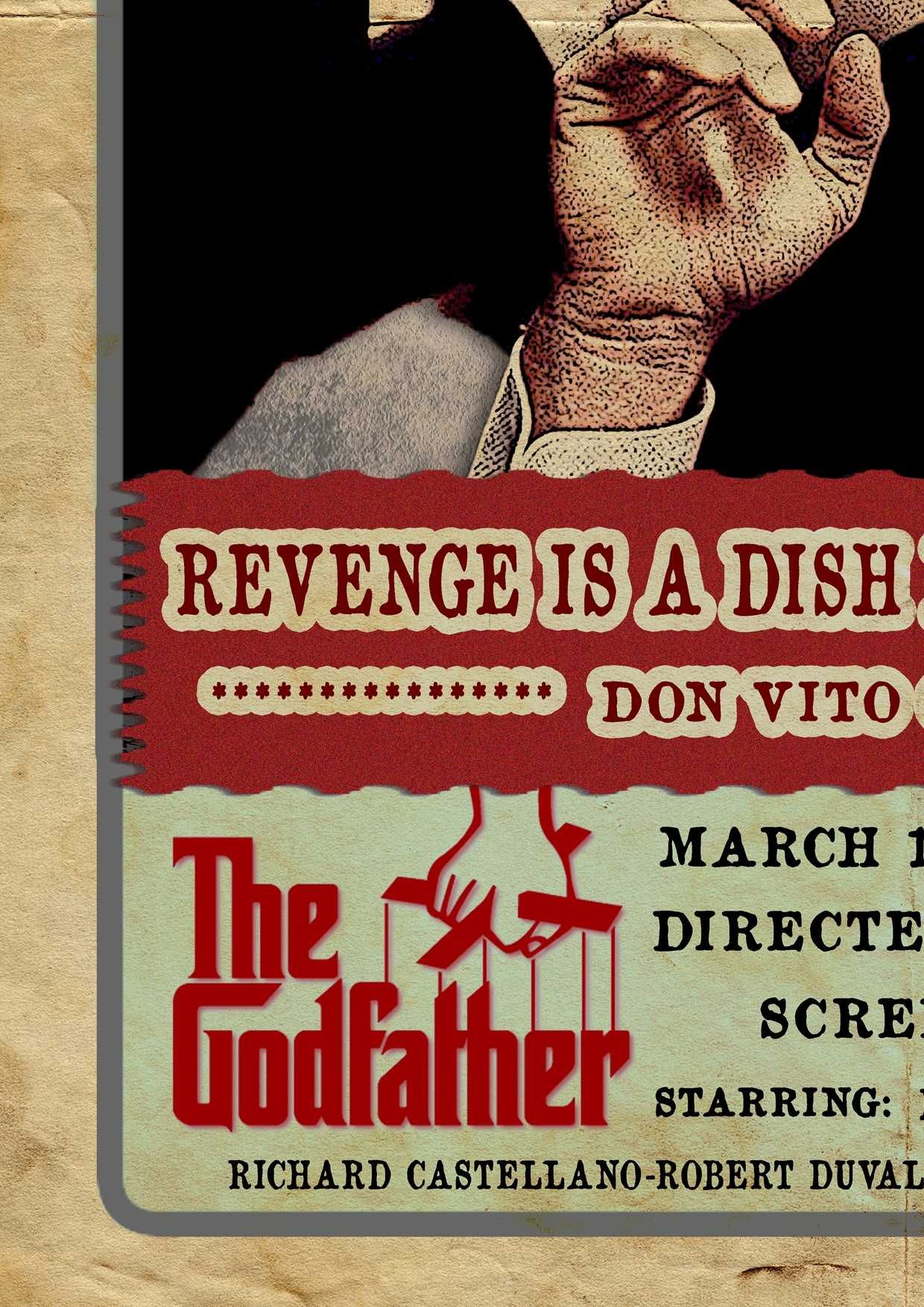 Кръстникът Дон Вито Корлеоне постер плакат The Godfather