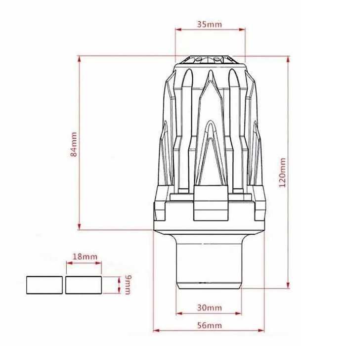 Краш тапи за мотоциклет, 1бр, черна, 12см