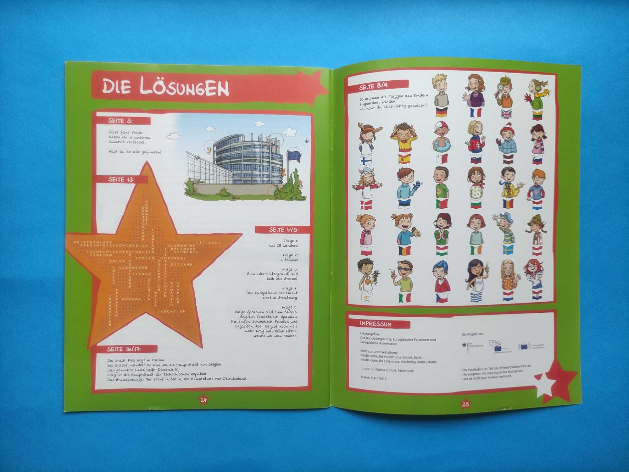 Интерактивный Еврожурнал с Набором Наклеек для Детей. Германия