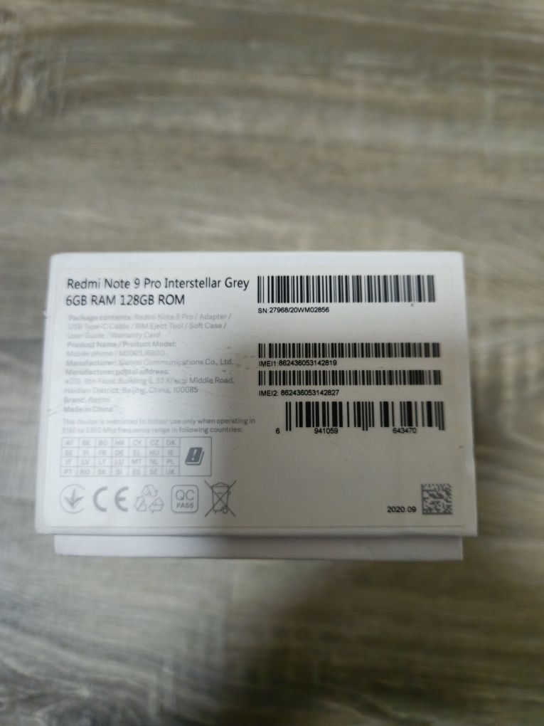Xiaomi Redmi Note 9 Pro 6GB RAM,128 GB ROM