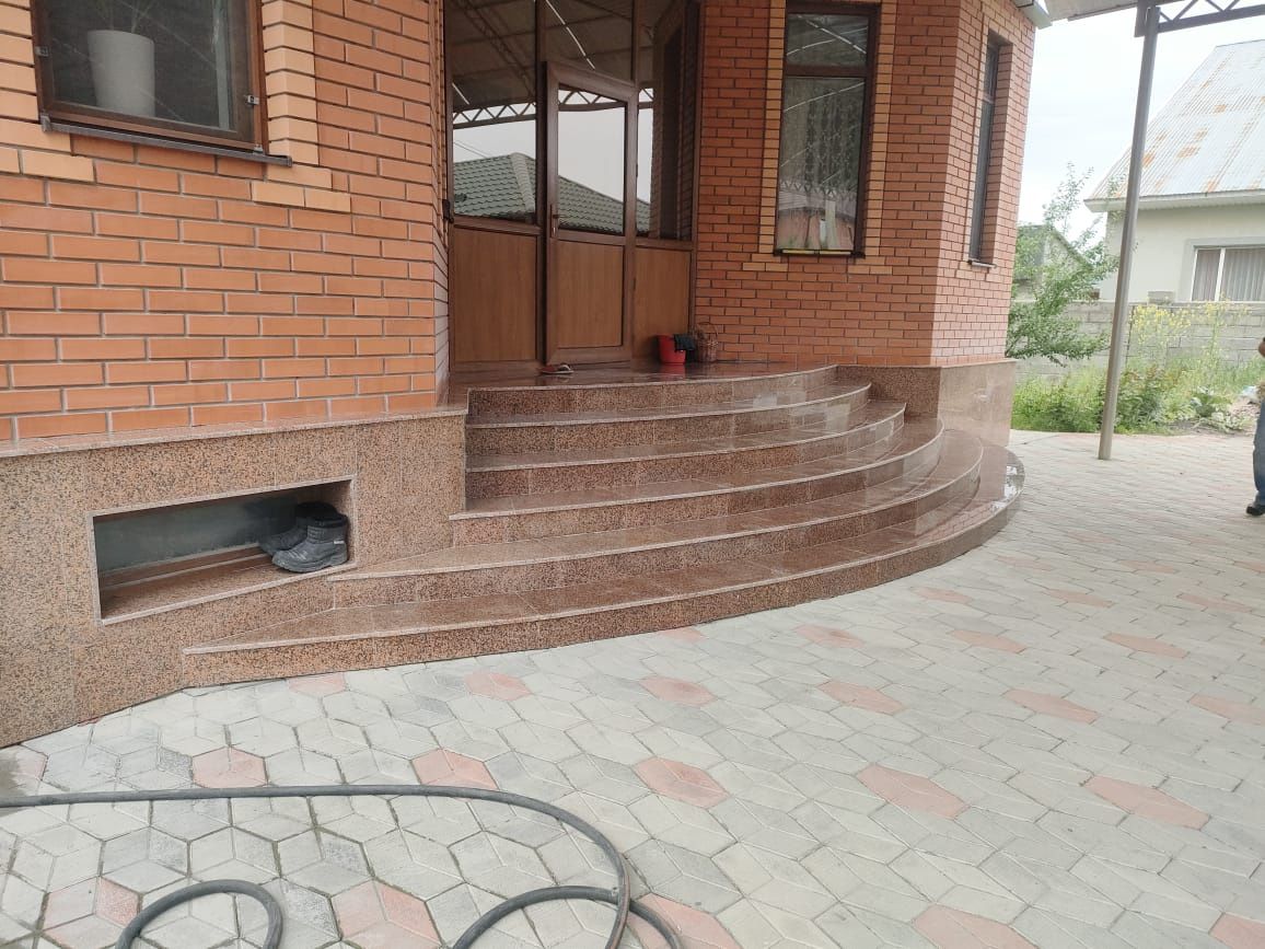 Установка гранит,травертин
