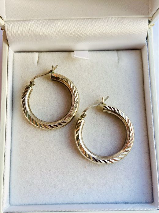 Cercei din argint tip creole