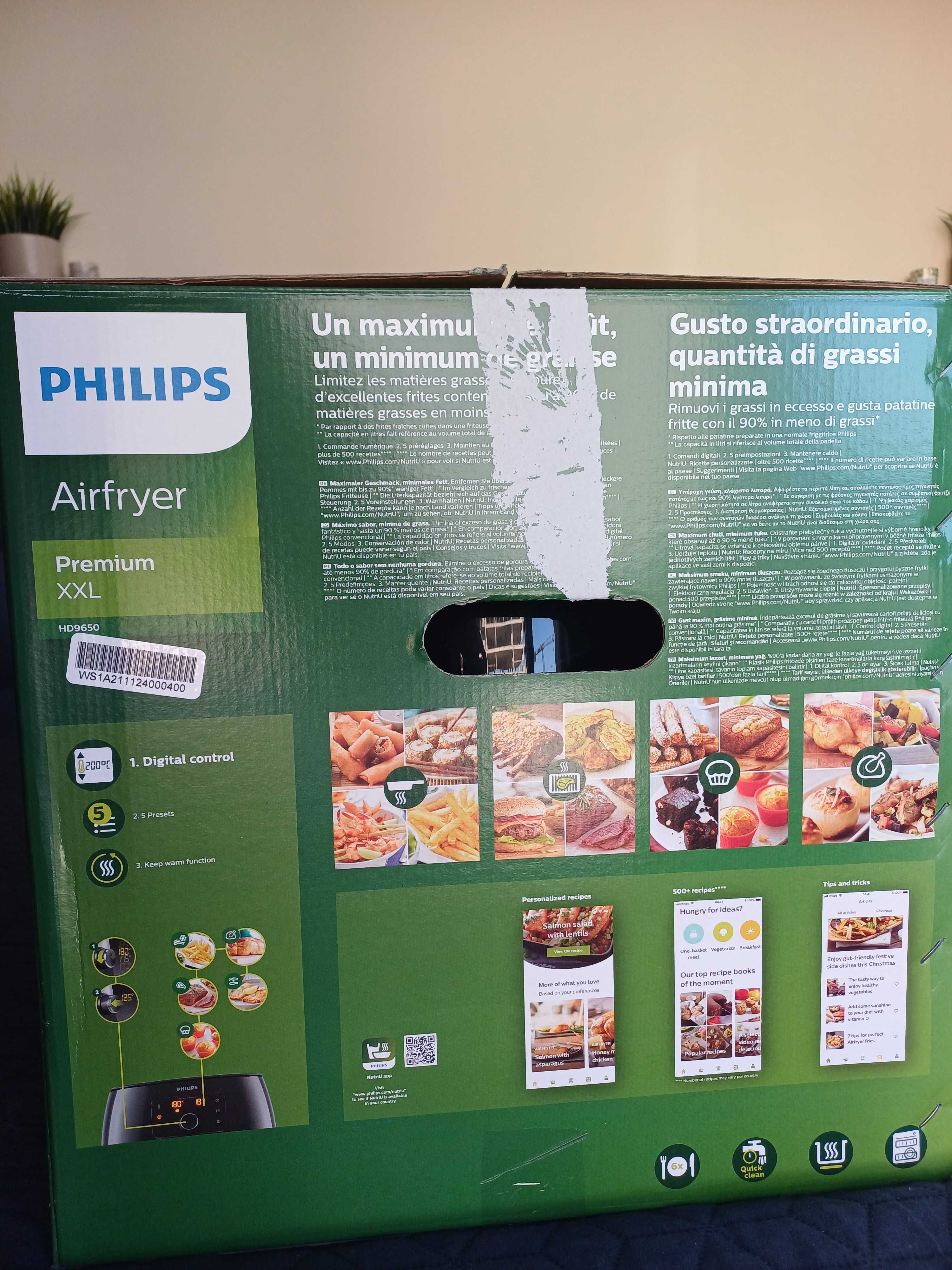 Philips Airfryer XXL HD9650 – Черен, 2225W
