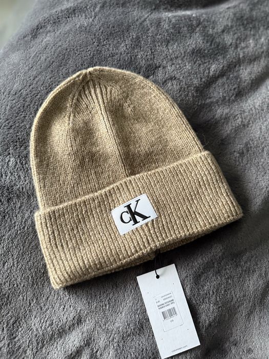 Calvin Klein Jeans seasonal patch caciula bej unisex marime OS noua