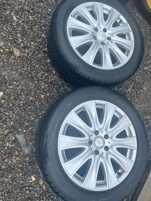 Оригинални джанти с отлични зимни Dunlop 245/50/18 Mercedes S ,Е,CLS,V
