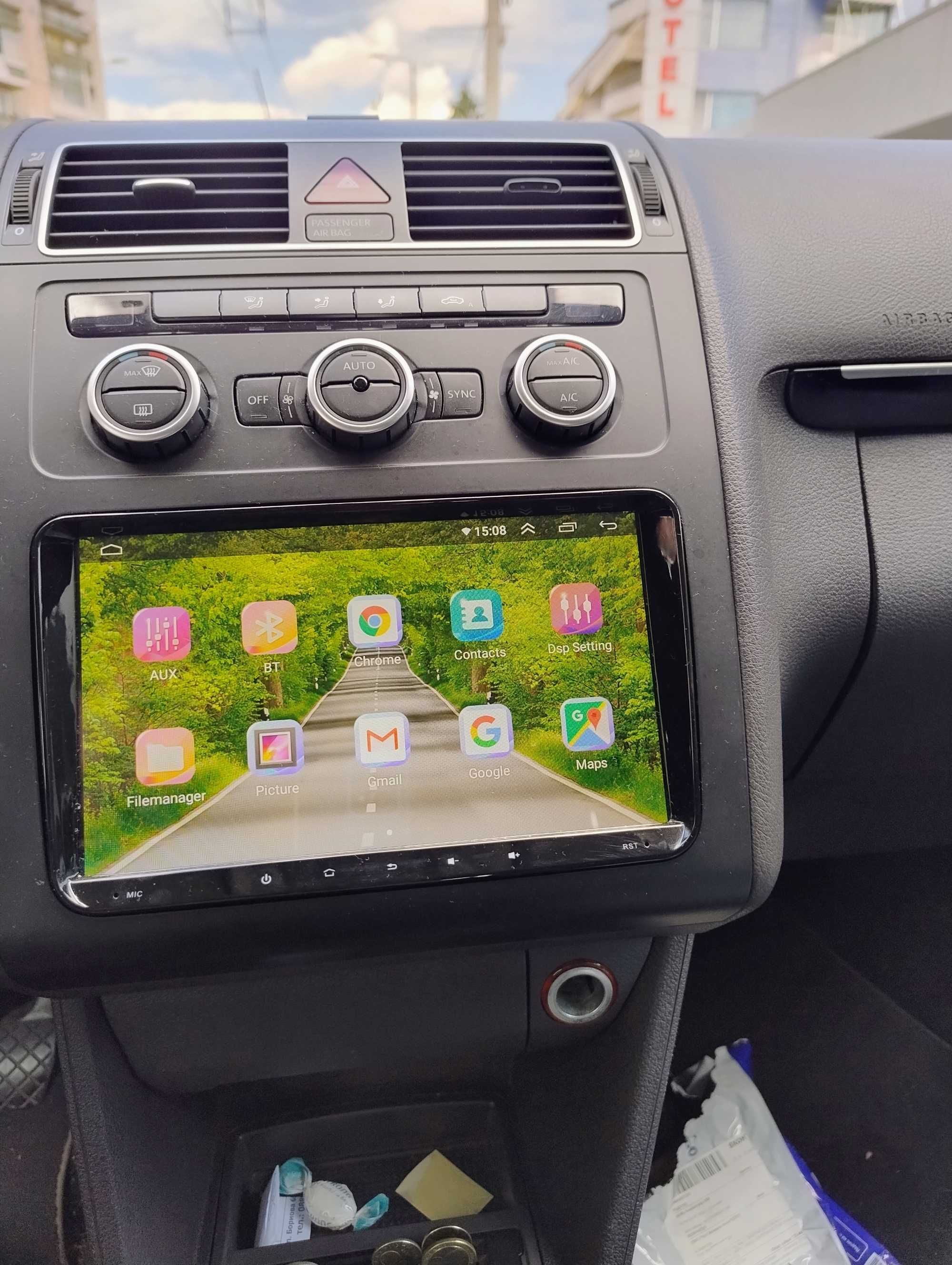 VW - 9" мултимедия / навигация Android 14, DSP, Carplay