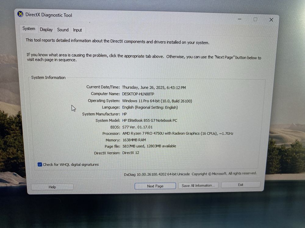 HP EliteBook 855 G7 | Ryzen 7 PRO | 16GB | 512GB SSD | Business Laptop