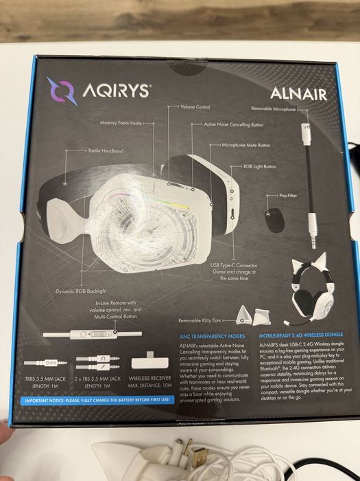 Casti Gaming Aqiris Alnair dual wireless 3d