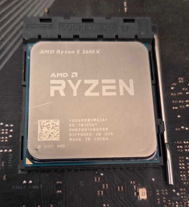 CPU: AMD Ryzen 5 2600X + Stock Cooler