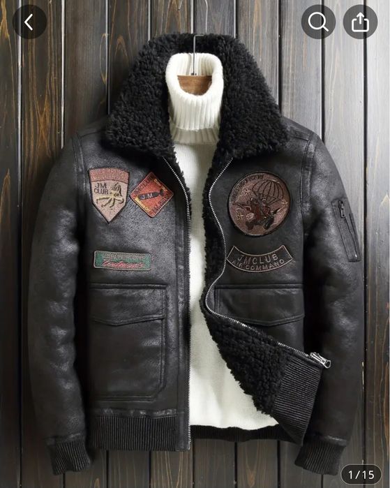 Cojoc geaca blana de miel noua marimea L XL  guler blana