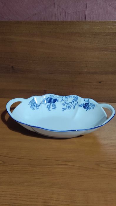 Голям порцеланов панер /фруктиера с дръжки