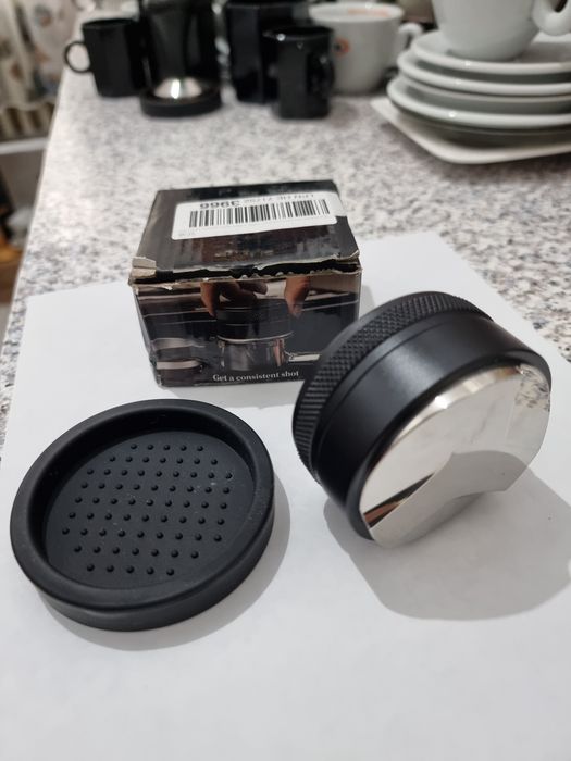 Distribuitor / Nivelator cafea 58mm – stare foarte bună, cu cutie