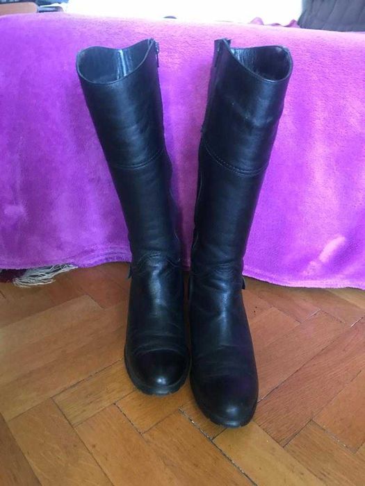 Cizme lungi piele Gucci