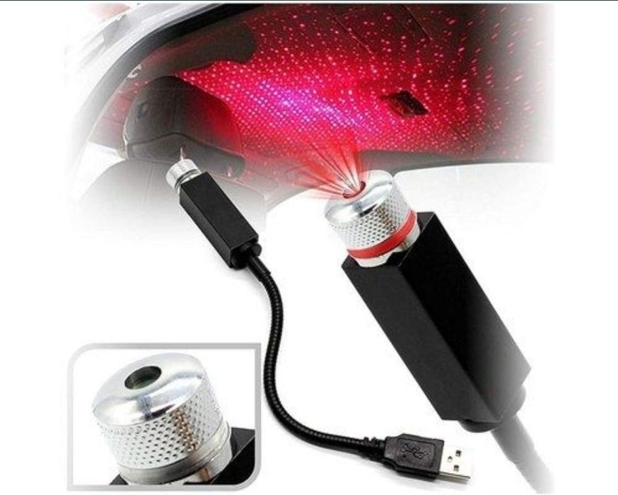 Lumina plafon înstelat auto usb  rosu  diferite modele
