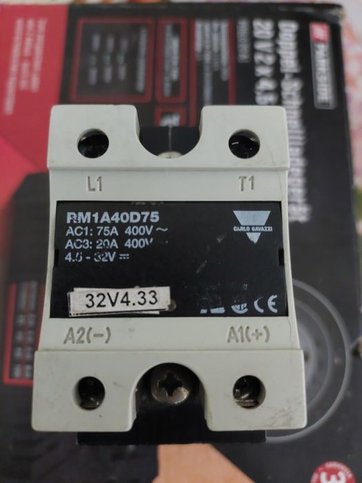 Releu static/electronic SSR (solid state) 230/400V 75A cu radiator