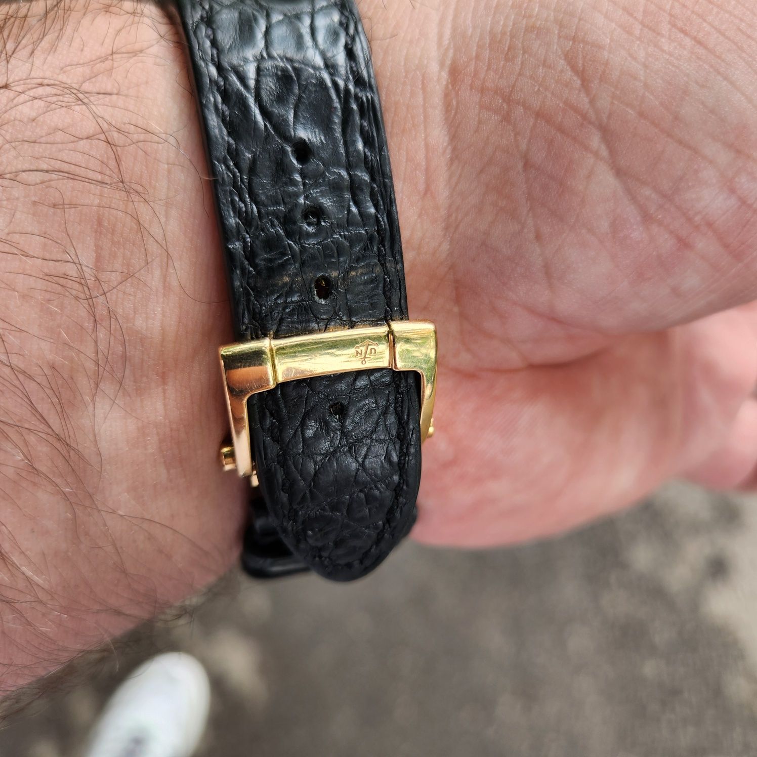 Vand schimb Ulysse Nardin executive dual time aur 18 K