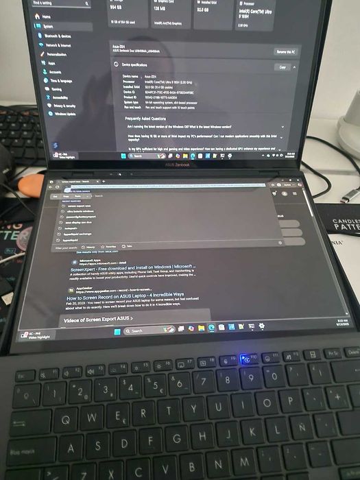 Laptop ASUS Zenbook Duo OLED UX8406CA-PZ166X, Intel Core Ultra 9 285H