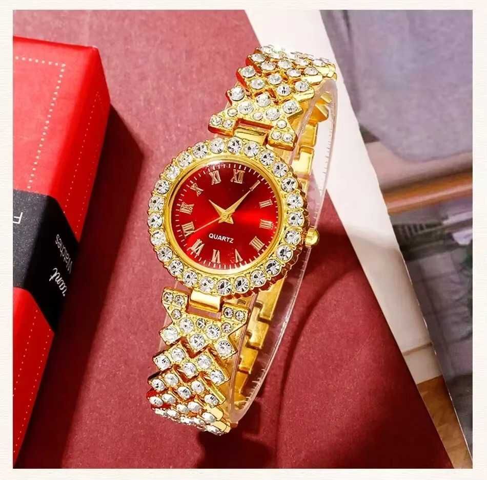 Set Bijuterii Accesorii Cadou Ceas Colier Cercei Inel