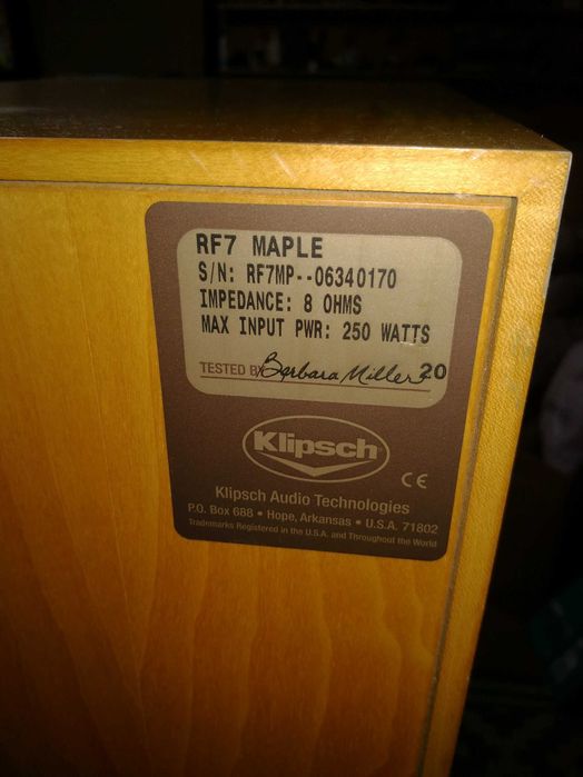 Klipsch RF7 MKI ,Fisher STE-333,Kenwood Trio KL-999Z