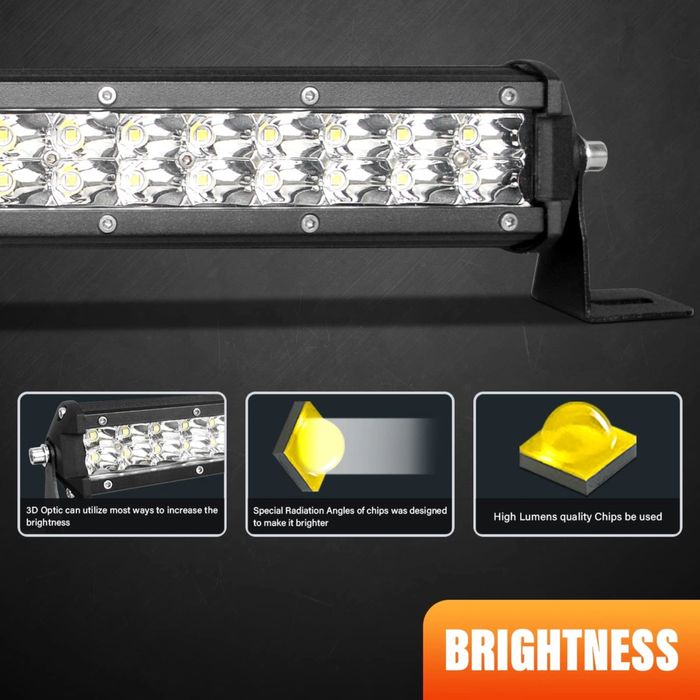 LEDBAR OFFROAD SKYWORLD 15” 108W, nouă sigilată, cablaj 12V inclus