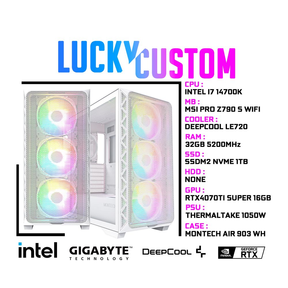 [14 Gen] MSI Z790 WiFi i7 14700K DDR5 32Gb RTX5070Ti 16Gb