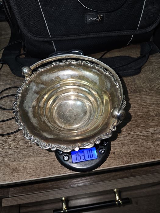 Чаша(ваза) из серебро 875 пробы