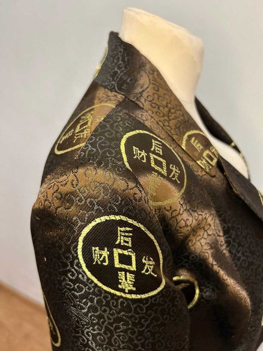 Жакет женский из жаккардовой парчи с английским воротником (р. 50-52)