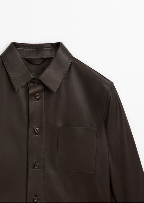 Camasa Massimo Dutti, din piele