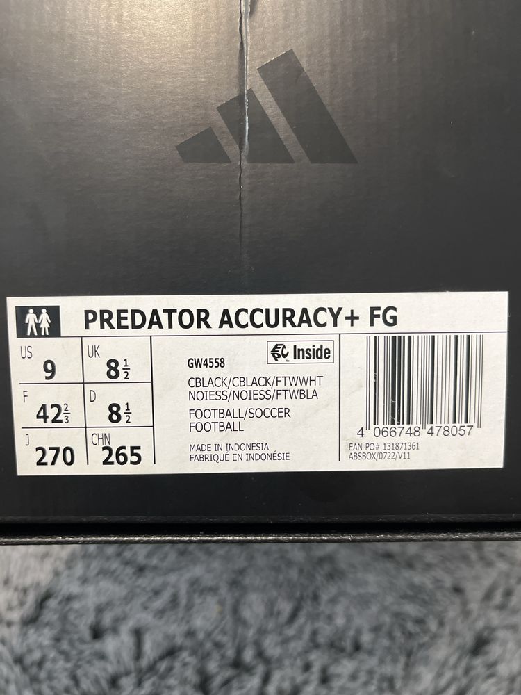 Ghete fotbal Adidas predator accuracy+ FG
