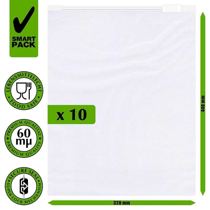 Пликове с цип 32см на 44см 100бр 40лв