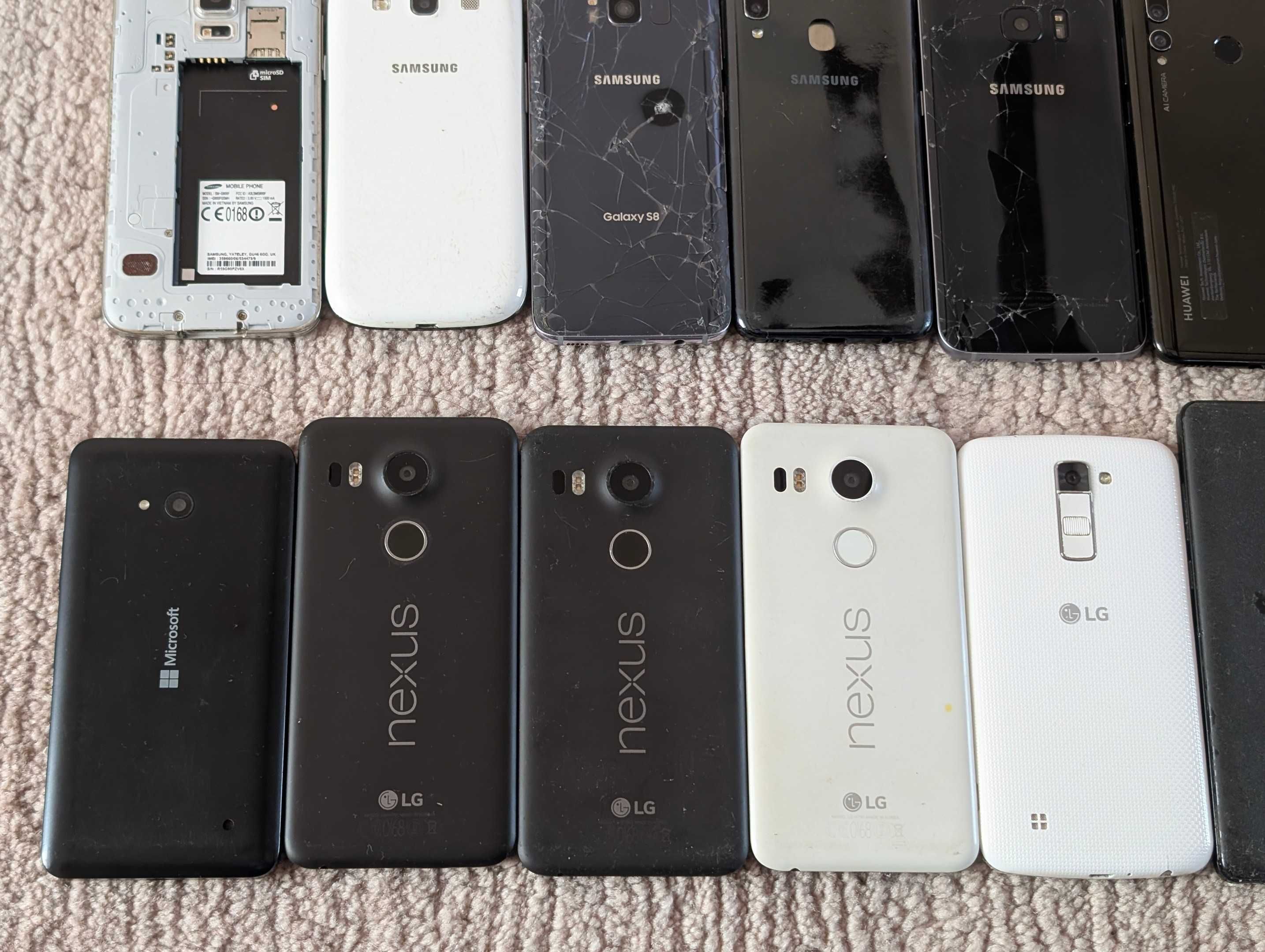 Telefoane DEFECTE pt piese Samsung, Honor, Huawei, LG, Xiaomi