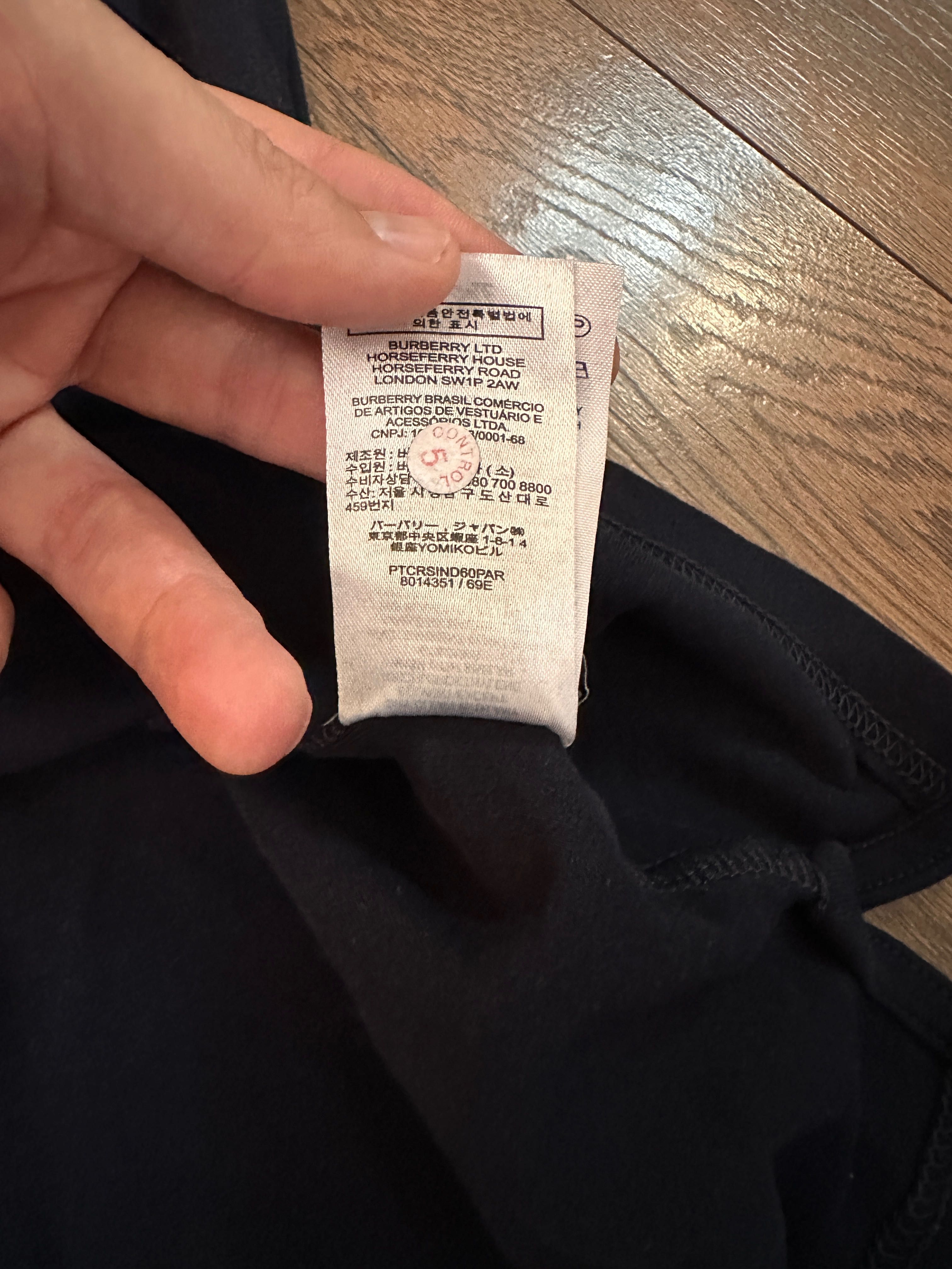 Burberry мъжка тениска с яка